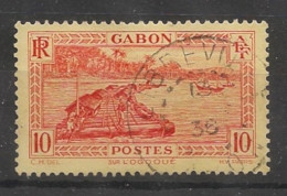 GABON - 1932-33 - N°YT. 129 - Fleuve Ogooué 10c Rouge - Oblitéré / Used - Used Stamps