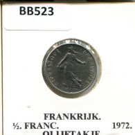 1/2 FRANC 1972 FRANCE Pièce #BB523.F.A - 1/2 Franc