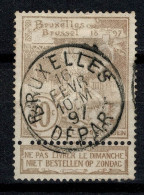 Belgique COB 72 Belle Oblitération BRUXELLES DEPART (centrale - Concours) - 1894-1896 Ausstellungen