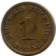 1 PFENNIG 1911 J ALLEMAGNE Pièce GERMANY #DB129.F.A - 1 Pfennig