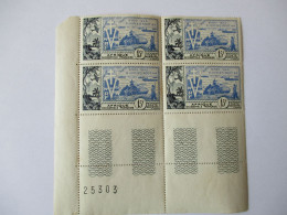 Afrique Occidentale Francaise...bloc De 4...coin N° 25303..poste Aérienne 15F. .libération...non Oblitéré... - Unused Stamps