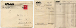 Germany 1926 Cover & Invoices; Leipzig (Messestadt) - RAVAG, Rauchwaren-Versteigerungs; 10pf. Frederick The Great - Briefe U. Dokumente