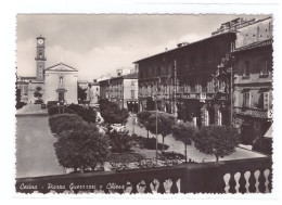 CECINA - PIAZZA GUERRAZZI E CHIESA - LIVORNO - VIAGGIATA - Livorno