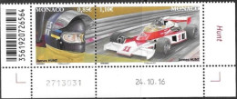 Monaco 2017 Racing Drivers James Hunt McLaren Michel No. 3329-30 Pair ** Neuf MNH Postfrisch - Unused Stamps