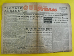 Journal L'Ouest France Du 15 Mai 1945. Guerre  De Gaulle Victoire  La Baule  Blum Japon Nagoya Goering Hitler - Andere & Zonder Classificatie
