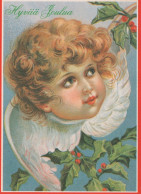 ANGEL CHRISTMAS Holidays Vintage Postcard CPSM #PAH698.A - Angels