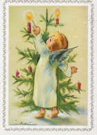 ENGEL WEIHNACHTSFERIEN Feiern & Feste Vintage Ansichtskarte Postkarte CPSM #PAH507.A - Engelen