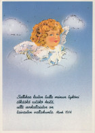 ANGELO Buon Anno Natale Vintage Cartolina CPSM #PAH299.A - Anges
