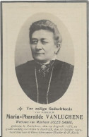 DP. MARIA VANLUCHENE - SABBE ° BAVICHOVE 1856 - + KORTRIJK 1929 - Religion &  Esoterik