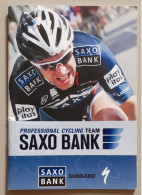 Brochure Saxo Bank Avec Photos Des Coureurs - Wielrennen