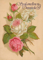 FLOWERS Vintage Postcard CPSM #PBZ344.A - Flowers
