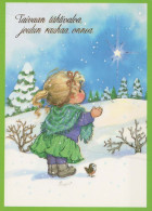 Happy New Year Christmas Children Vintage Postcard CPSM #PAS884.A - New Year
