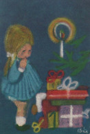 Feliz Año Navidad NIÑOS Vintage Tarjeta Postal CPSM #PAS880.A - New Year