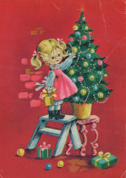 Buon Anno Natale BAMBINO Vintage Cartolina CPSM #PAS836.A - New Year