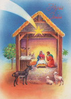 Vierge Marie Madone Bébé JÉSUS Noël Religion Vintage Carte Postale CPSM #PBB890.A - Virgen Maria Y Las Madonnas