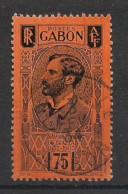 GABON - 1932-33 - N°YT. 138 - Brazza 75c Noir Sur Orange - Oblitéré / Used - Gebruikt