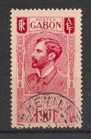 GABON - 1932-33 - N°YT. 139 - Brazza 90c Rouge Carminé - Oblitéré / Used - Used Stamps