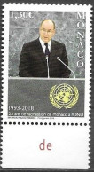 Monaco 2018 25 Years Monaco In The UNO United Nations Albert Michel No. 3399 ** Neuf MNH Postfrisch - Ongebruikt