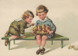 PASQUA BAMBINO Vintage Cartolina CPSM #PBO338.A - Pâques