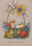 PÂQUES LAPIN Vintage Carte Postale CPSM #PBO384.A - Ostern