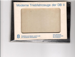 16698 - FOLDER " MODERNE TRIEBFAHRZEUGE DER DB " -  8 COLORCARDS NUOVE - Treinen