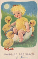 ENFANTS Scènes Paysages Vintage Carte Postale CPSMPF #PKG722.A - Scènes & Paysages
