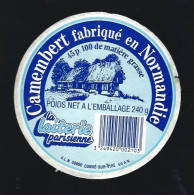 Etiquette Fromage Camembert Normandie  45%mg  La Laiterie Parisienne  ULN Condé Sur Vire Manche 50 - Kaas