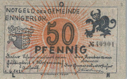 50 PFENNIG 1921 Stadt ENNIGERLOH Westphalia UNC DEUTSCHLAND Notgeld #PB247 - [11] Local Banknote Issues
