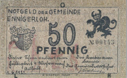 50 PFENNIG 1921 Stadt ENNIGERLOH Westphalia UNC DEUTSCHLAND Notgeld #PB246 - [11] Emissions Locales