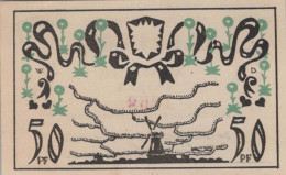 50 PFENNIG 1921 Stadt ELLERHOOP Schleswig-Holstein UNC DEUTSCHLAND #PB192 - [11] Local Banknote Issues