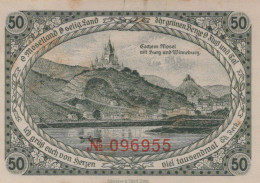50 PFENNIG 1921 Stadt COCHEM Rhine UNC DEUTSCHLAND Notgeld Banknote #PA398 - Lokale Ausgaben