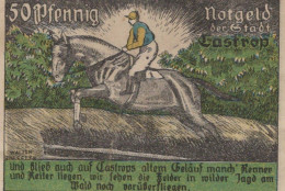50 PFENNIG 1921 Stadt CASTROP Westphalia DEUTSCHLAND Notgeld Banknote #PG431 - [11] Local Banknote Issues