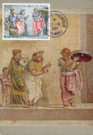 X505 Mali, Maximum Card 1981, Showing The Mosaic Of Pompei Cicerone's Villa,Ambulant Musicians - Archaeology