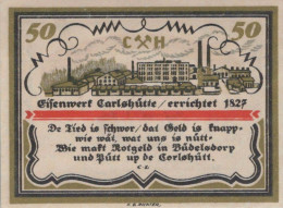 50 PFENNIG 1921 Stadt BÜDELSDORF Schleswig-Holstein UNC DEUTSCHLAND #PA318 - [11] Local Banknote Issues