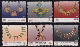 India MNH 2000, Set Of 6, Indepex-Asiana, Stamp Exhibition, Gems And Jewellery Series, Mineral, As Scan - Ongebruikt