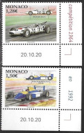 Monaco 2021 Racing Cars Williams Renault Honda Yv. 3270-71 Michel No. 3526-27 ** Neuf MNH Postfrisch - Ongebruikt