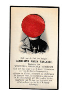 Doodsprentje - Catharina PAALVAST Wde Van Wilhelmus Borsboom  - KETHEL  1859 / ROTTERDAM 1930 (B374) - Obituary Notices
