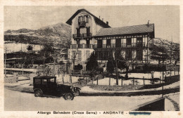 ANDRATE, Torino - Croce Serra - Albergo Belvedere - Auto - VG - #058 - Andere & Zonder Classificatie