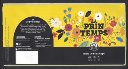 Etiquette De Bière De Printemps   -  La Prin Temps -  Brasserie Des 3 Brasseurs à Lezennes   (59) - Bier