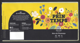 Etiquette De Bière De Printemps   -  La Prin Temps -  Brasserie Des 3 Brasseurs à Lezennes   (59) - Beer