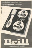 W1949 BRILL La Perla Dei Lucidi - Pubblicità Del 1958 - Vintage Advertising - Publicités