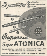 W1943 Progresso Della Super ATOMICA - Pubblicità Del 1958 - Vintage Advertising - Publicités