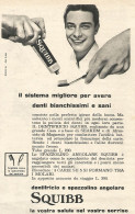 W1931 Dentifricio E Spazzolino SQUIBB - Pubblicità Del 1958 - Vintage Advert - Advertising