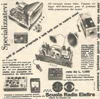 W1923 Scuola Radio Elettra - Specializzatevi - Pubblicità Del 1958 - Vintage Ad - Werbung