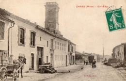 37922-ZE-55-ORNES-Grand'Rue-------------animée-marchands-voiture à Chien-attelage---environ 07 Habitants - Autres & Non Classés