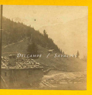 Suisse Valais Martigny * Vallée De Trient (1) - Photo Stéréoscopique Vers 1860 - Stereoscopic