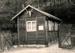 73101968 Waschleithe Wildpark Eingang Blockhaus Waschleithe - Grünhain