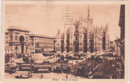 MILANO - CARTOLINA -  PIAZZA DEL DUOMO - VIAGGIATA PER BOLZANO - 1924 - Milano (Milan)