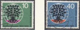 BRD  326-327, Gestempelt, Weltflüchtlingsjahr, 1960 - Gebraucht