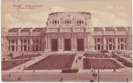 MILANO - CARTOLINA -  STAZIONE CENTRALE - VIAGGIATA PER PAVIA - 1937 - Milano (Milan)